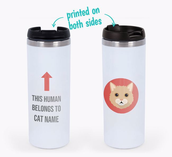 'This Human Belongs to...' - Personalised {breedCommonName} Travel Mug